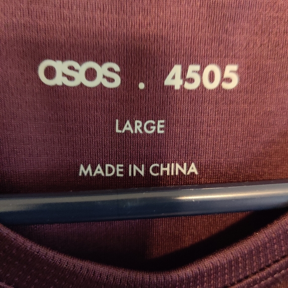 ASOS 4505 Burgundy Compression Training Shirt - Picture 3 of 3